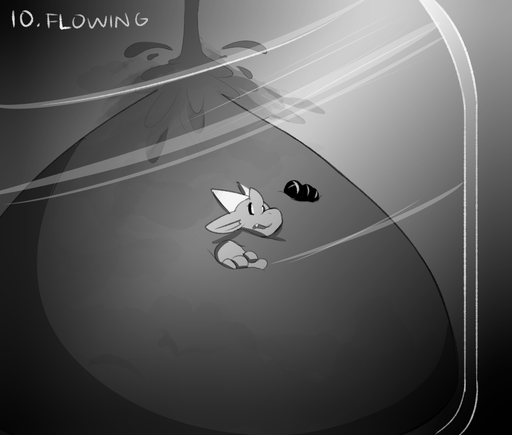 Inktober 2018 - 10] Flowing by Creature_Unknown -- Fur Affinity [dot] net