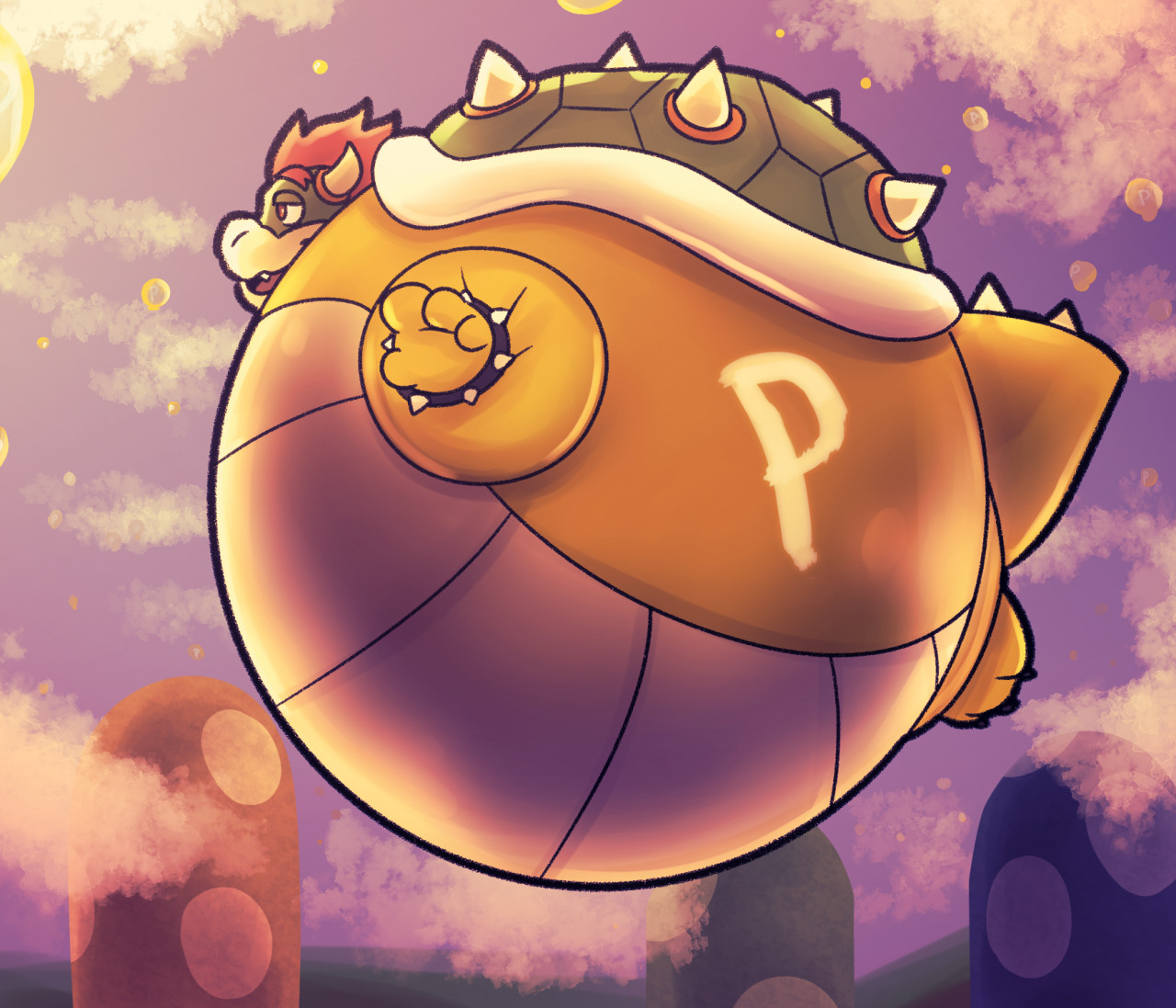 ▷ Painting Bowser by Level Art