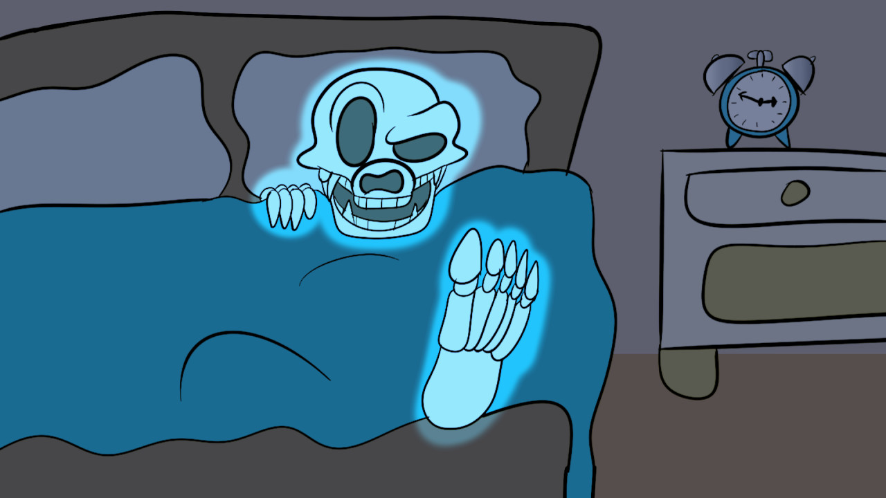 There's a Skeleton Sleeping in My Bed by Cregon -- Fur Affinity [dot] net