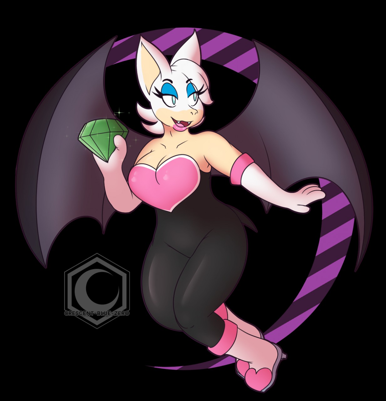 Rouge the bat fan art by Omegatherio -- Fur Affinity [dot] net