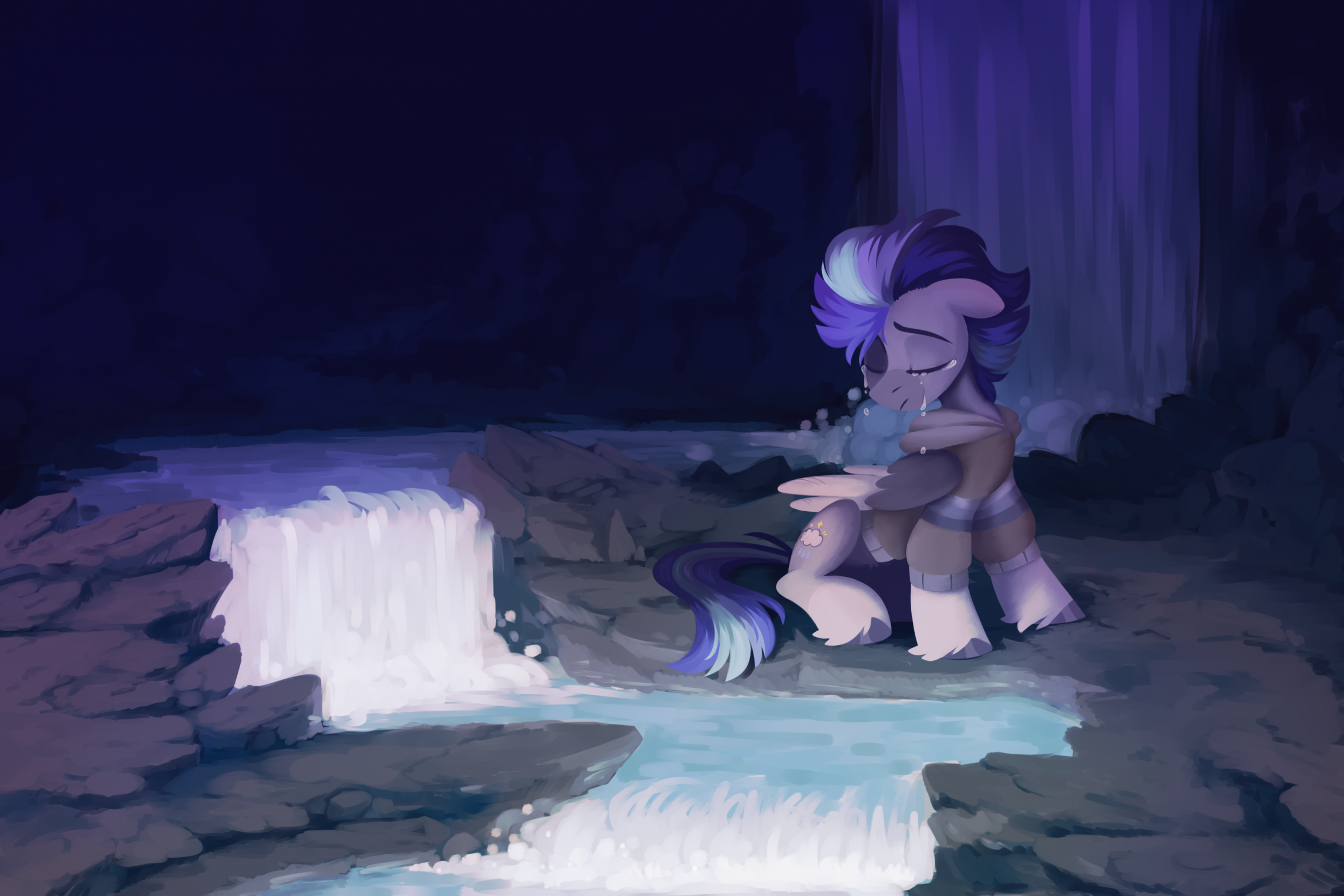 Waterfall Blues - Commission