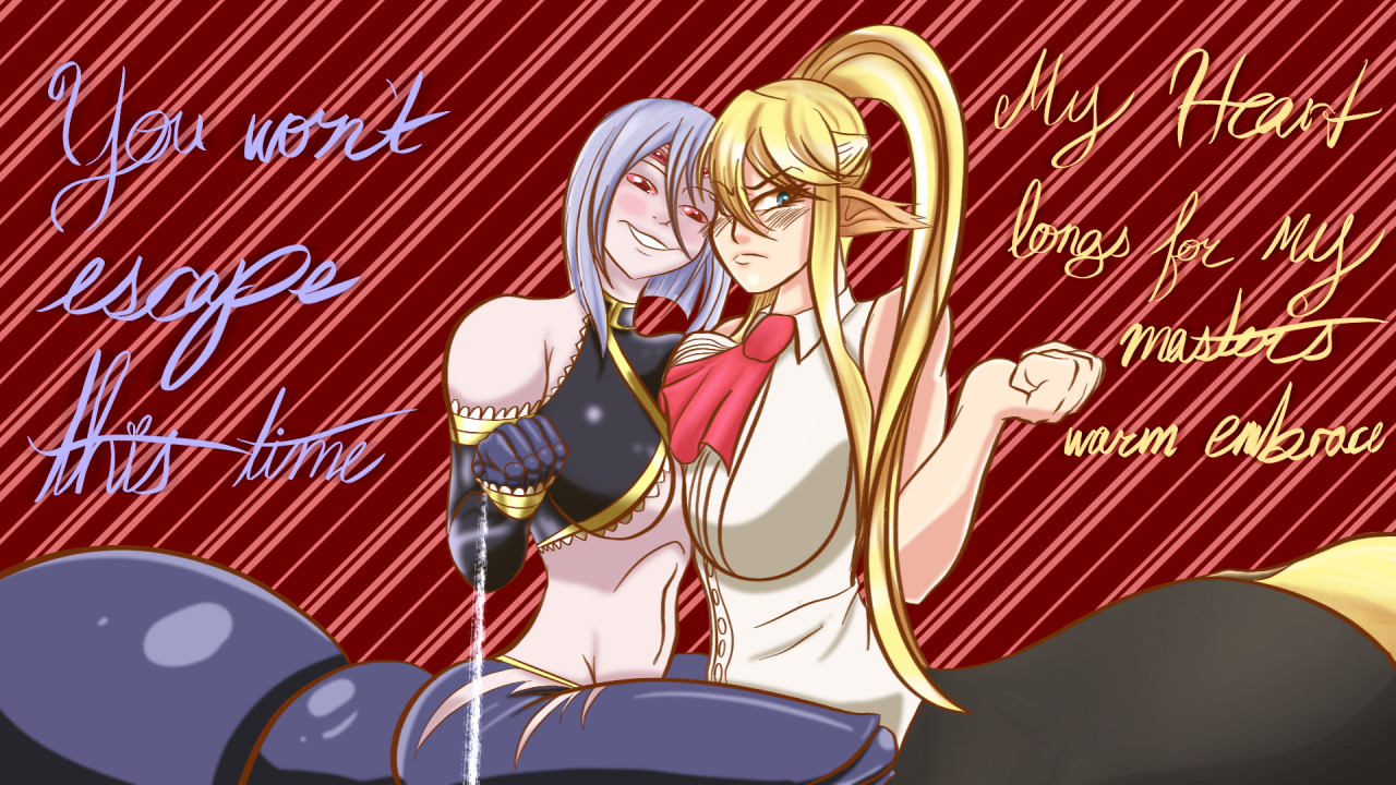 Monster Musume Valentines: Rachnera and Cerea by CrimsonGlow -- Fur  Affinity [dot] net