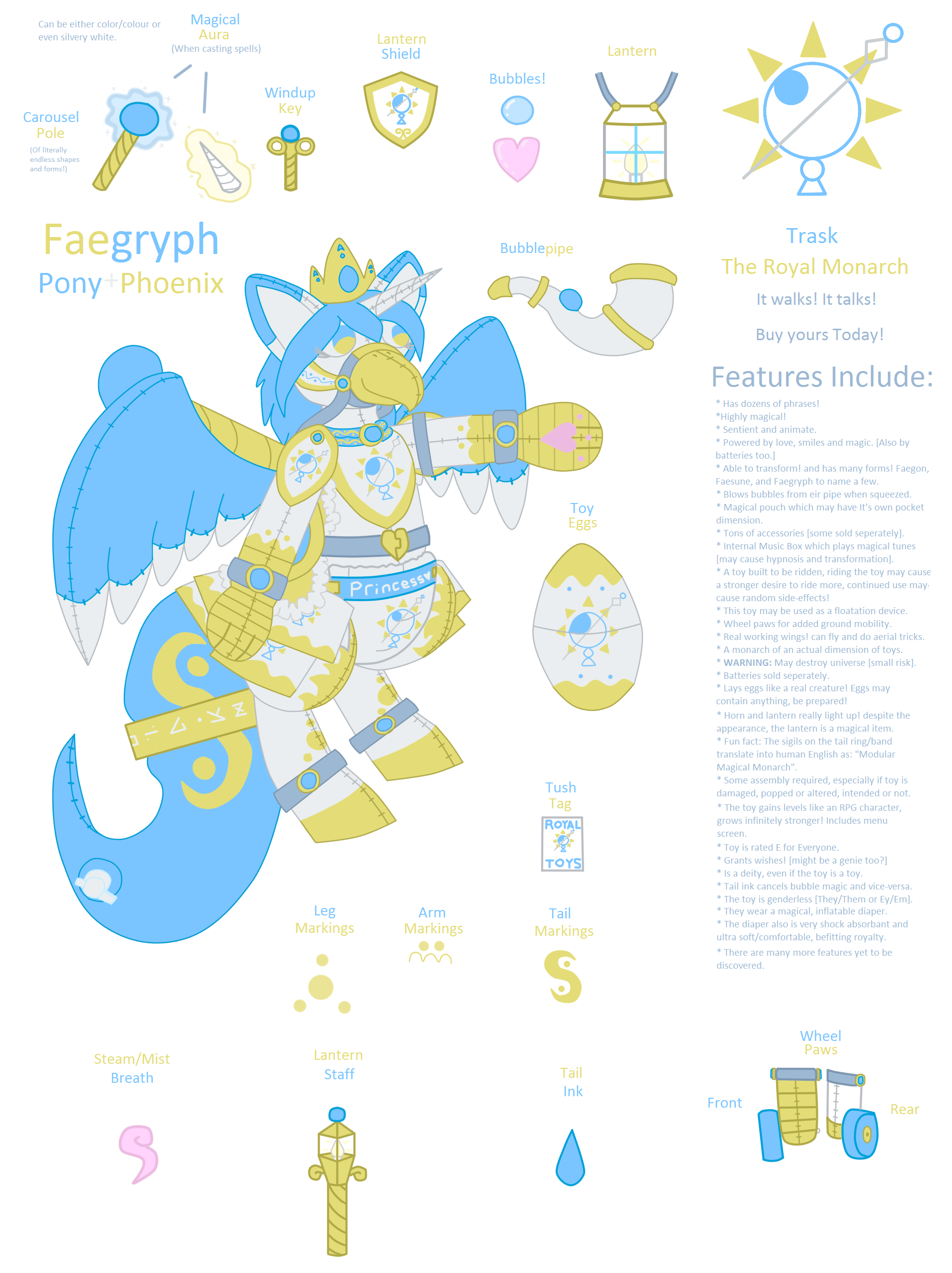 Trask Official Faegryph Reference Padded Diaper Edition by