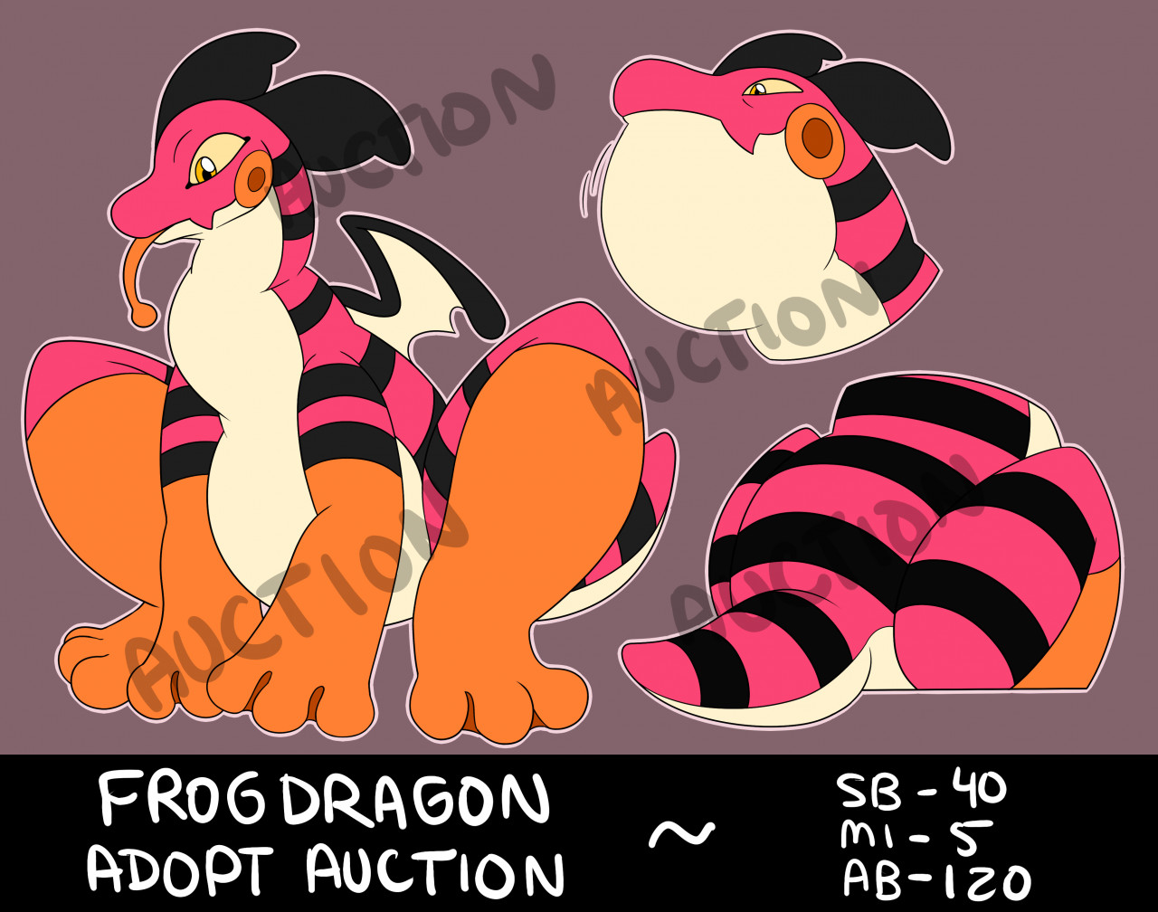 24 Hr Adopt Auction Frog Dragon Ends 3 22 6pm EST by Crisstail