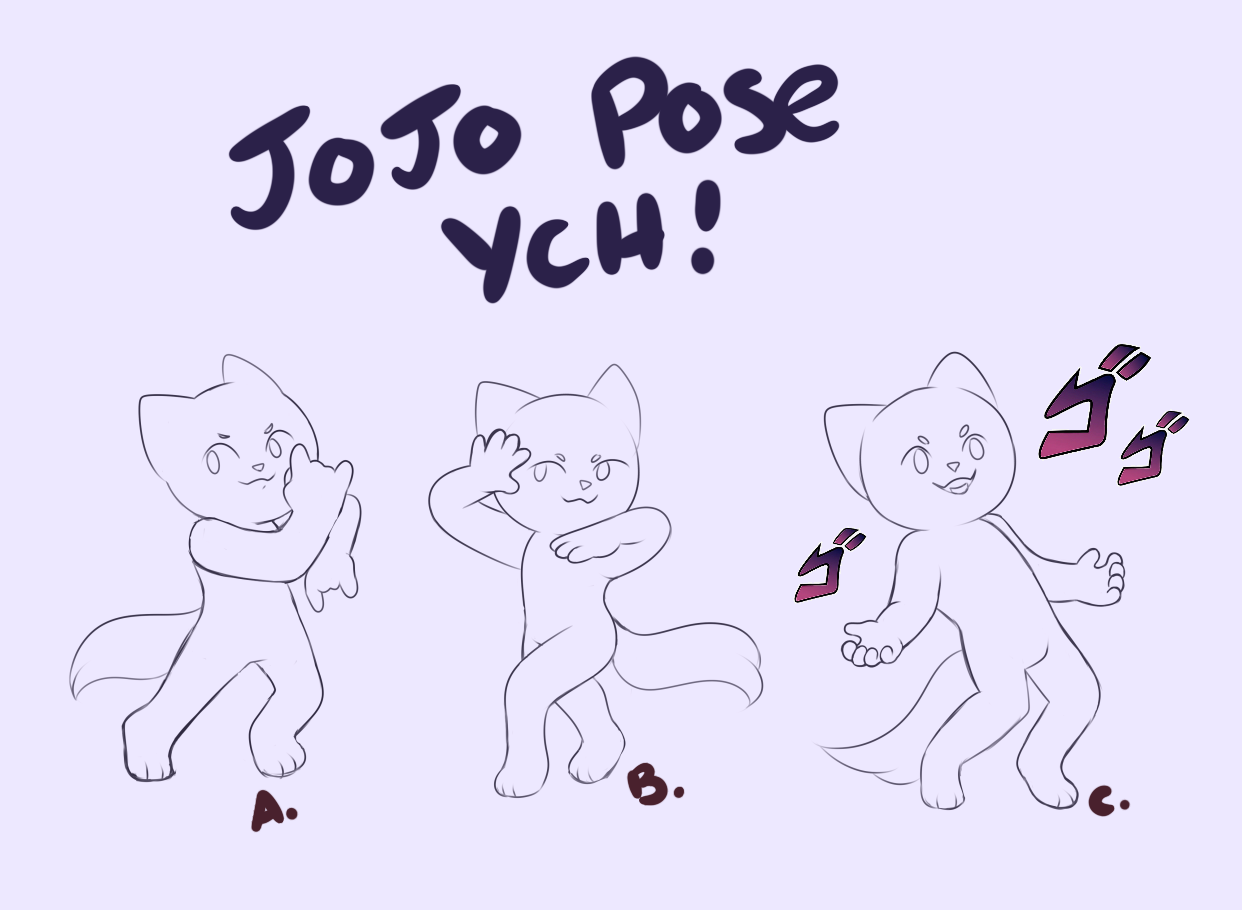 YCH - Jojo pose [open] by critter-corner -- Fur Affinity [dot] net
