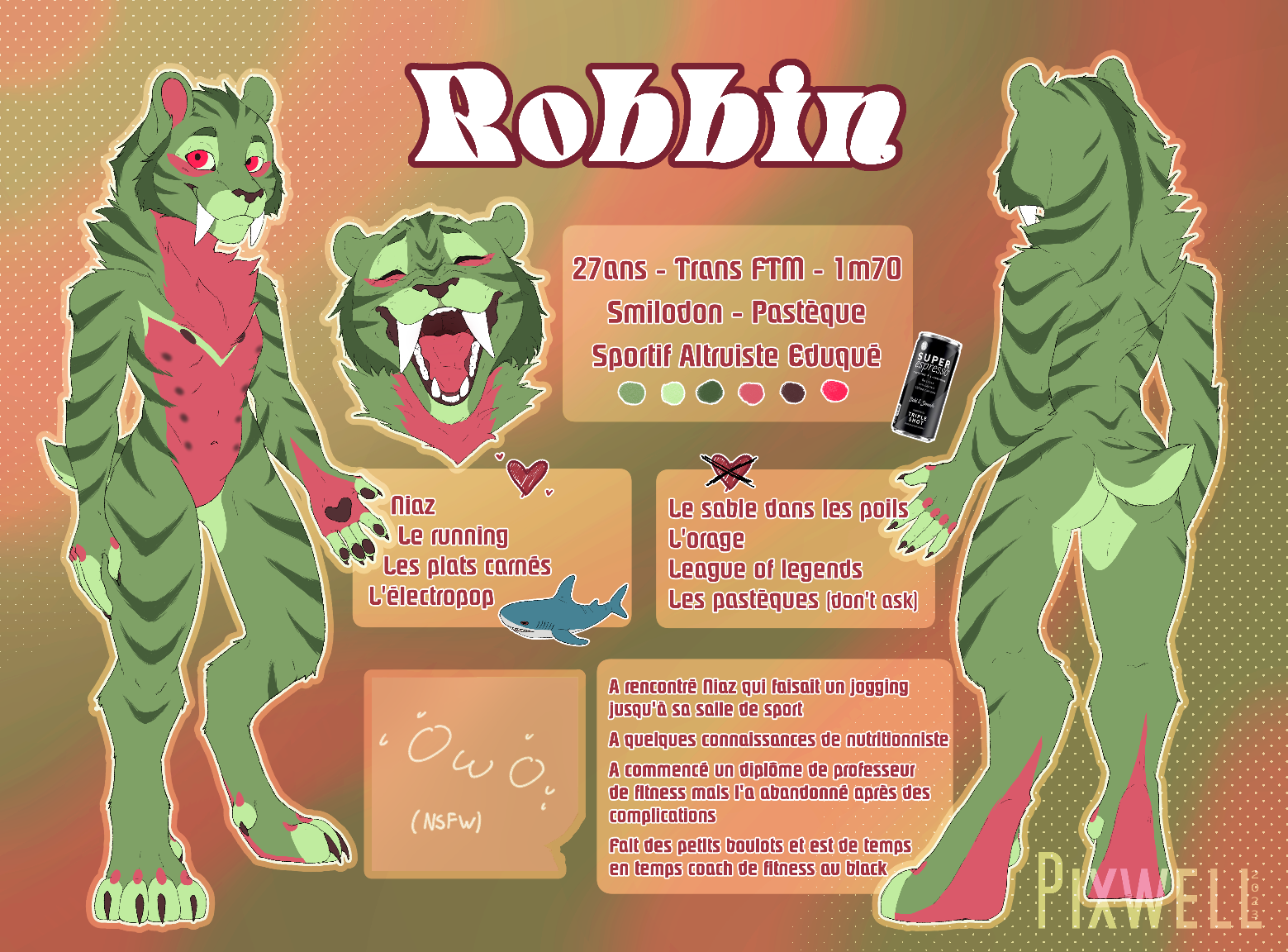 Reference sheet of Robbin (SFW) by crocs222 -- Fur Affinity [dot] net