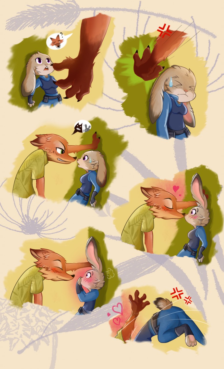 Nick and Judy by CroissantFox -- Fur Affinity [dot] net