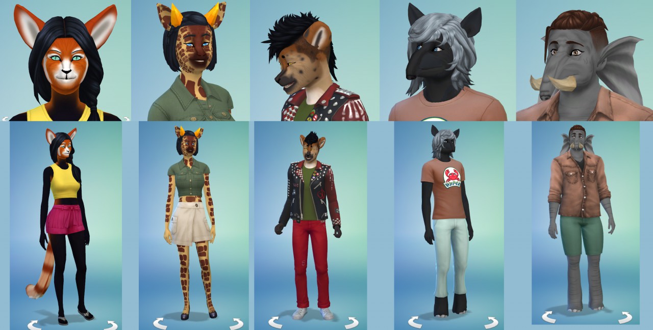 Sims 4 Exotic Animals skin overlay mod DOWNLOAD LI... by Crow-faced-wolf --  Fur Affinity [dot] net