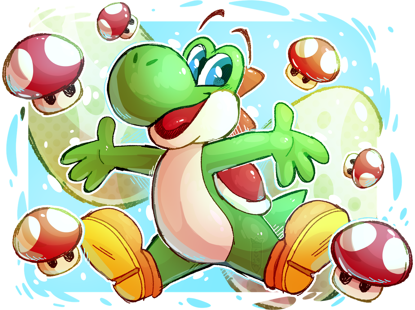YOSHI - by CrownedVictory Fur Affinity [dot]