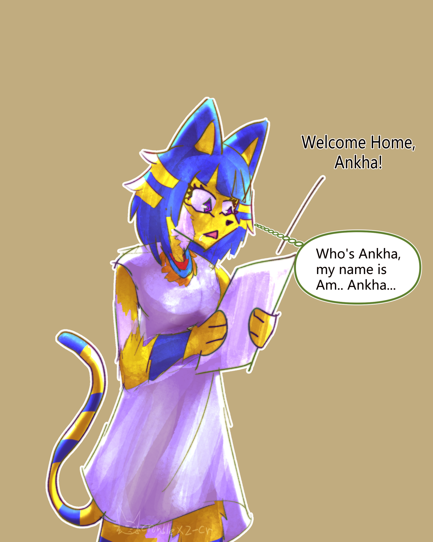 Ankha Tf (kinda) by CrumbleUmble -- Fur Affinity [dot] net