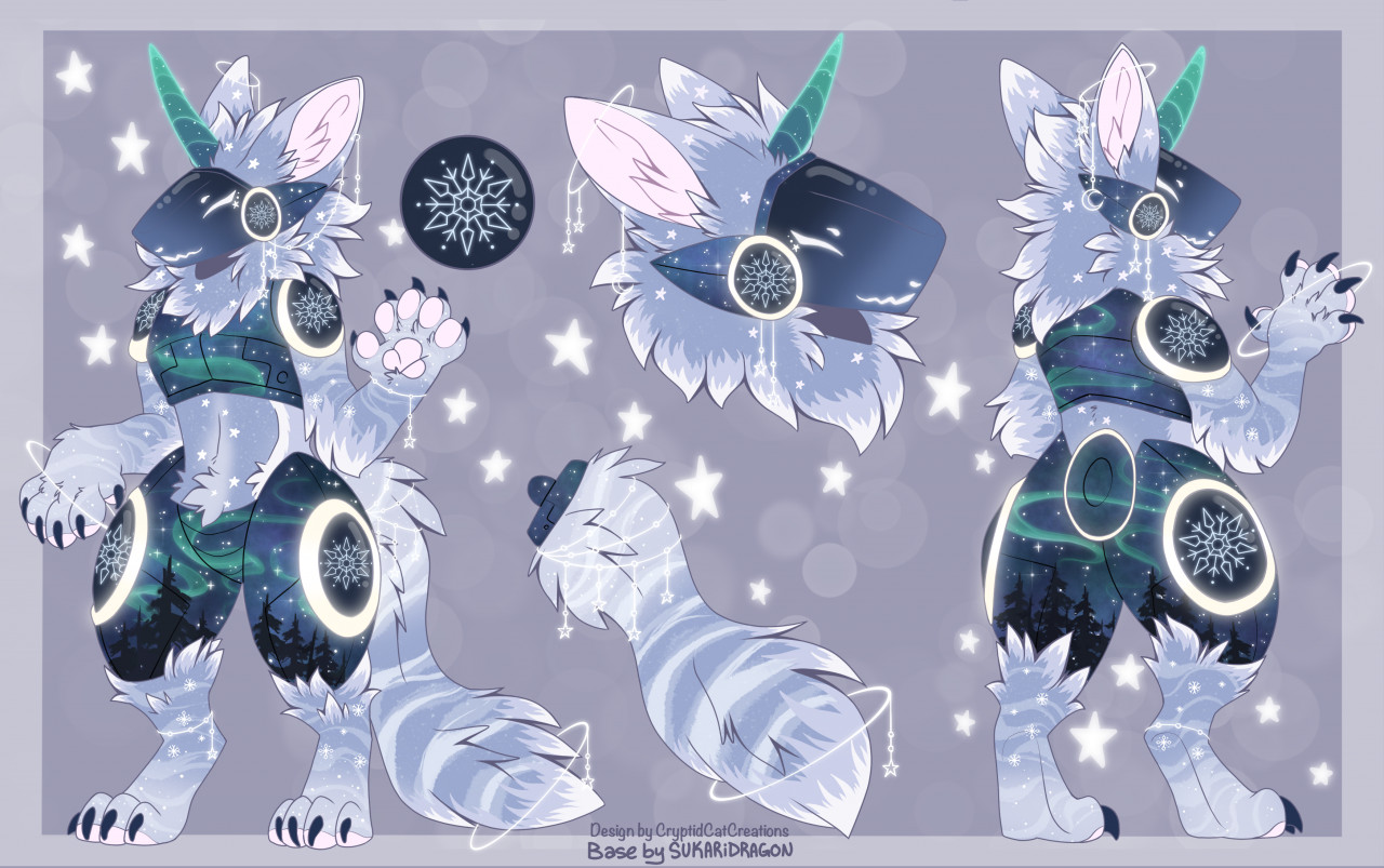 Protogen Adopt: Fae - Set Price (Closed) by CryptidCatCreations on