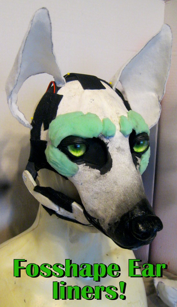 Fosshape material ear liners and video! by crystumes -- Fur Affinity [dot]  net