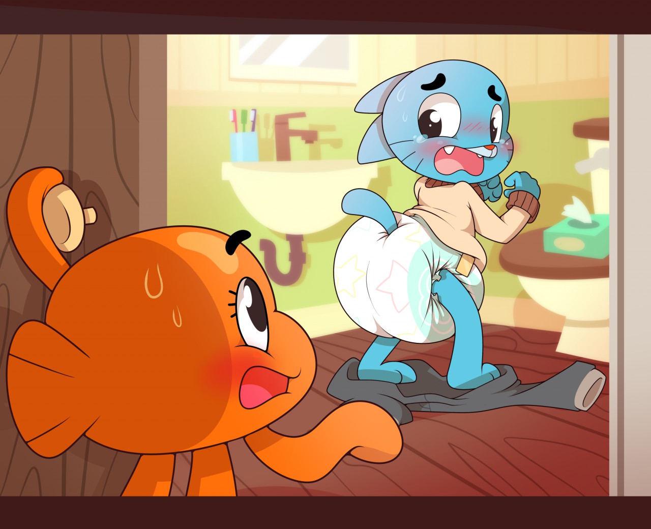 Gumball x darwin rule 34