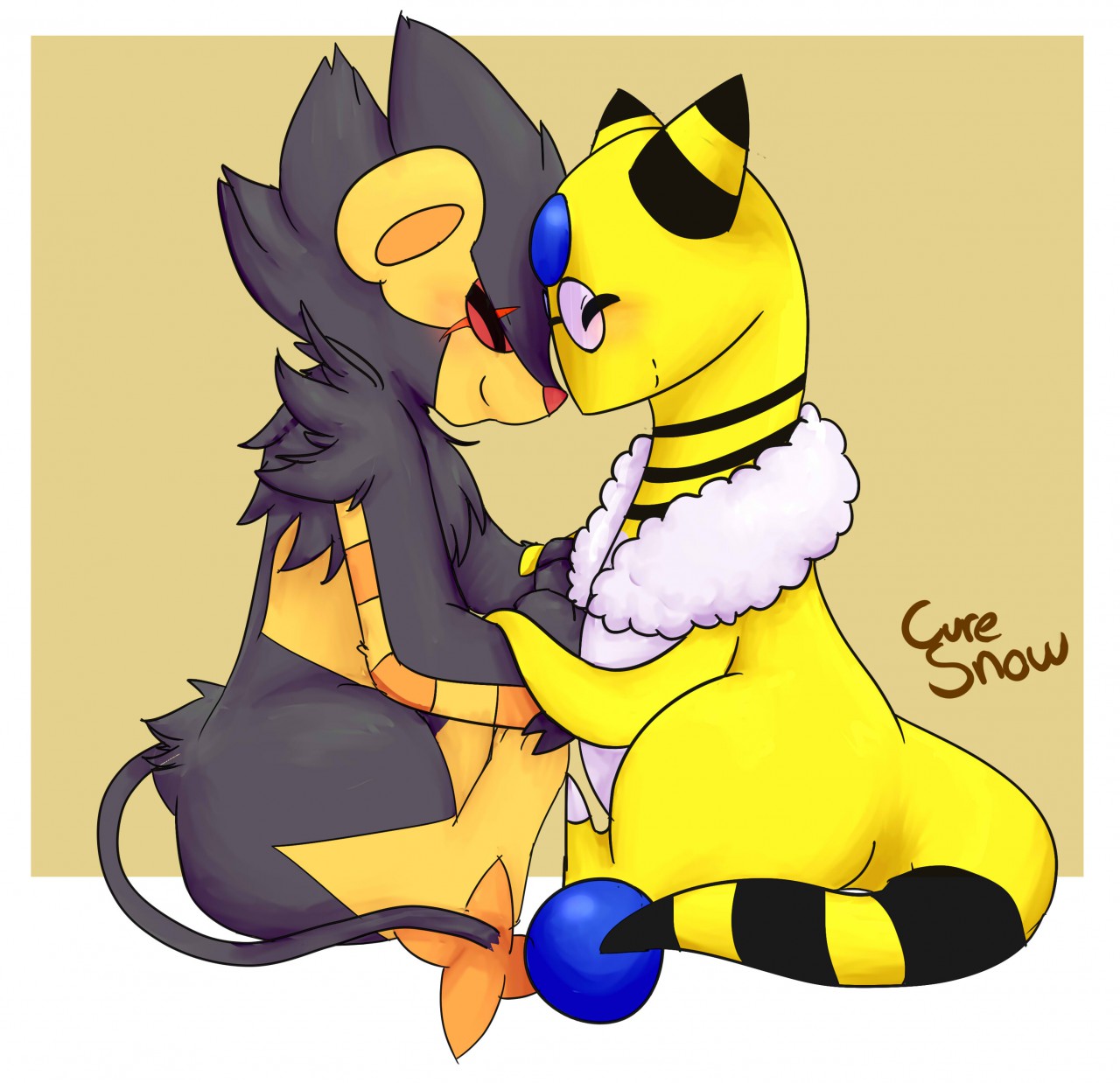 Ampharos vs luxray