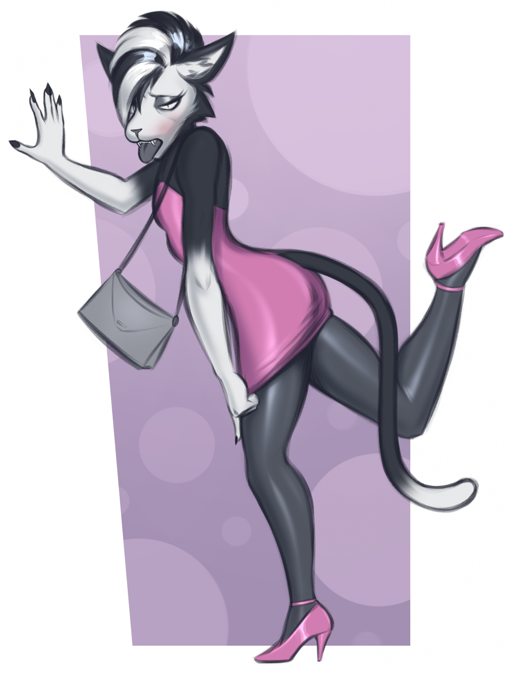 Charlie Cat In Drag by Curse-M -- Fur Affinity [dot] net