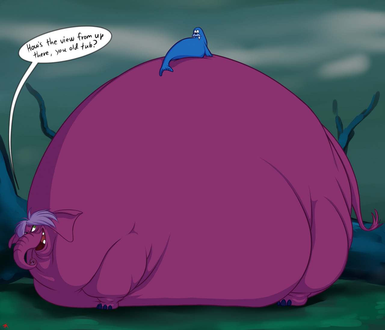 Mim The Elephant Goes Bigger By Cursereaper Fur Affinity [dot] Net