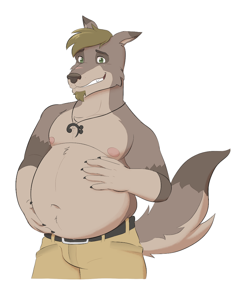 Shy Chubby Guy by CurtisLupus -- Fur Affinity [dot] net