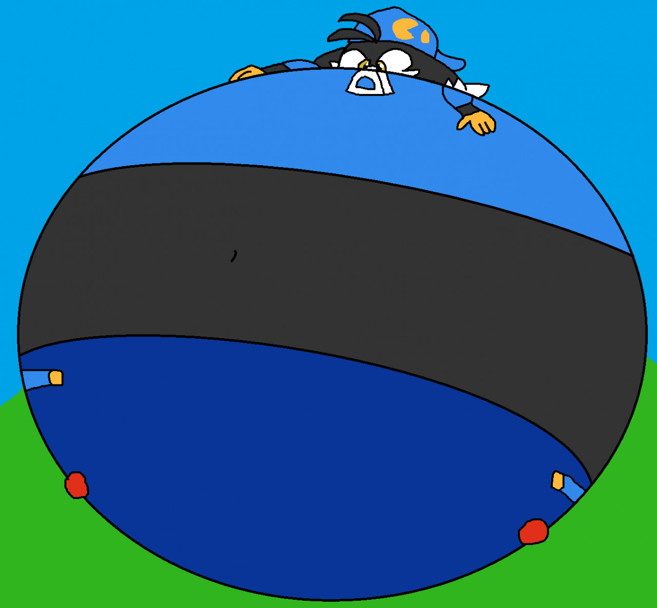 Inflated Klonoa by CutieBlondBoi305 -- Fur Affinity [dot] net