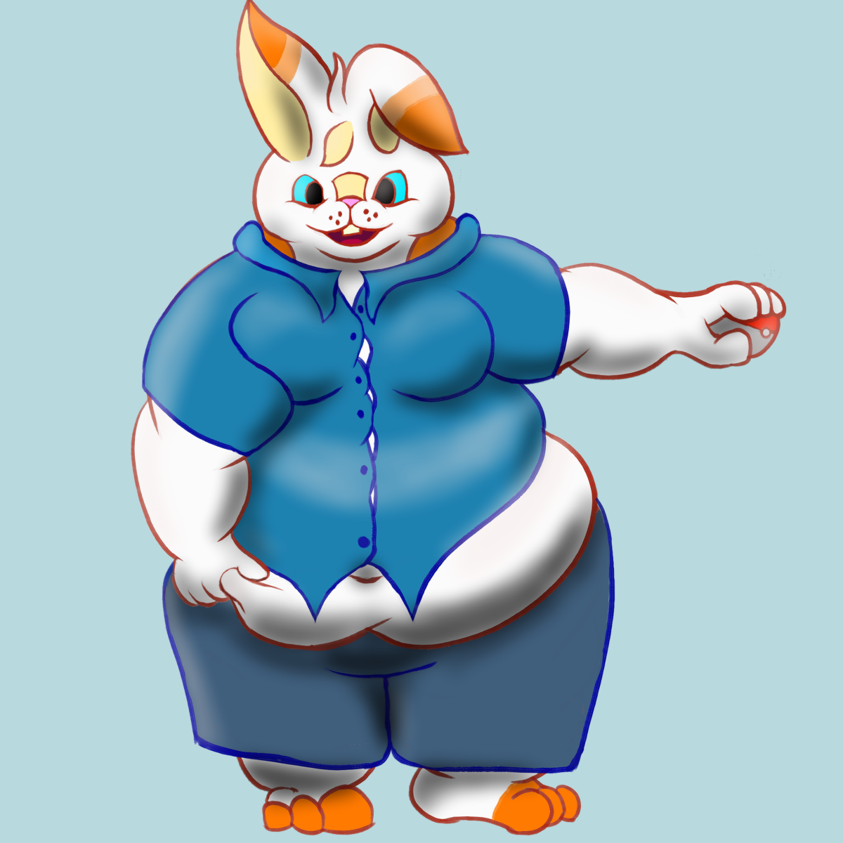 Scorbunny trainer by cyaneyed -- Fur Affinity [dot] net