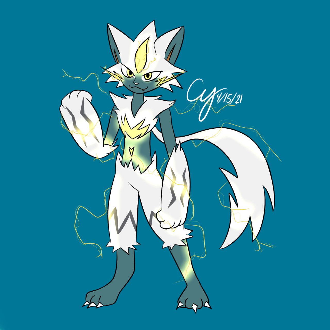 Shiny Zeraora on Twitter