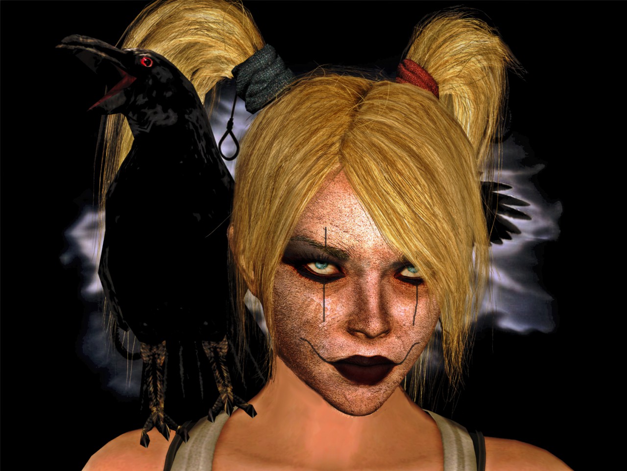 Hot Harley As the Crow Female Crow by CyberBrian360 Fur