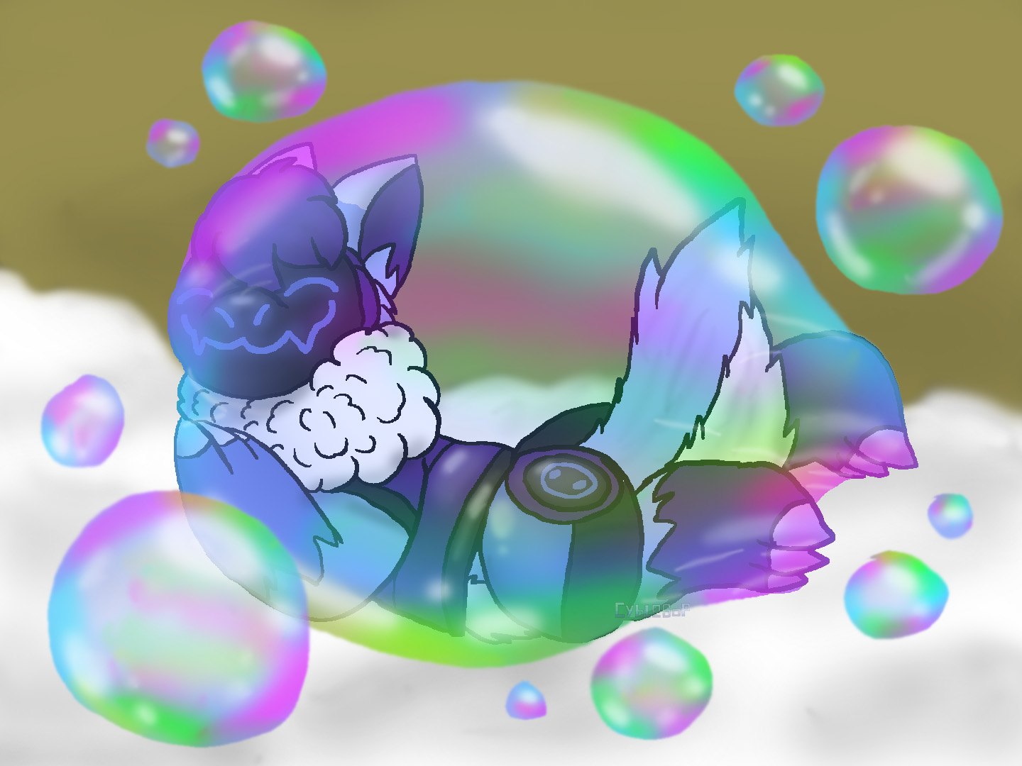Bubble Nuzzle by CyblesopSudonia -- Fur Affinity [dot] net