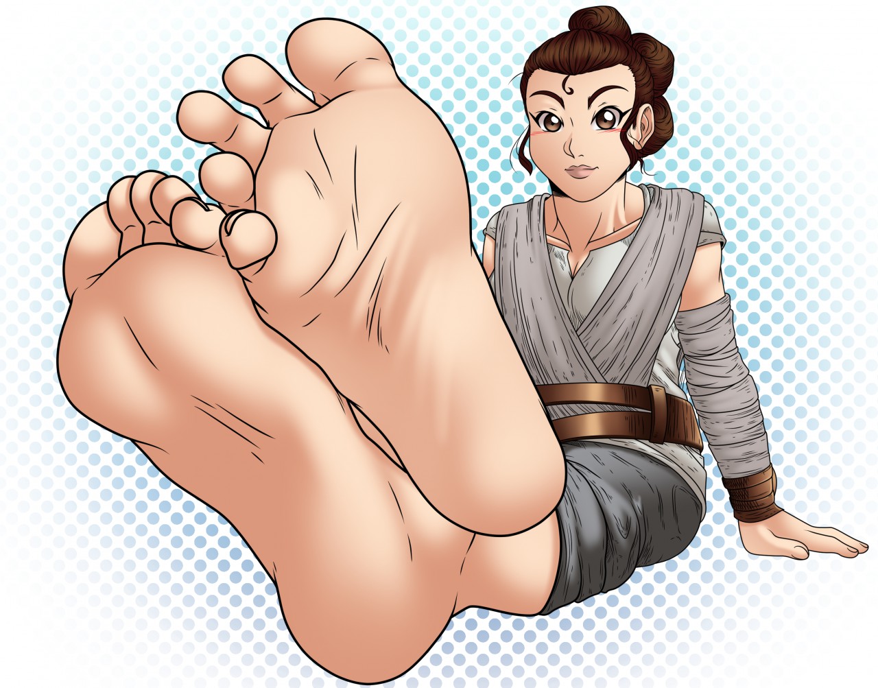 Rey star wars feet