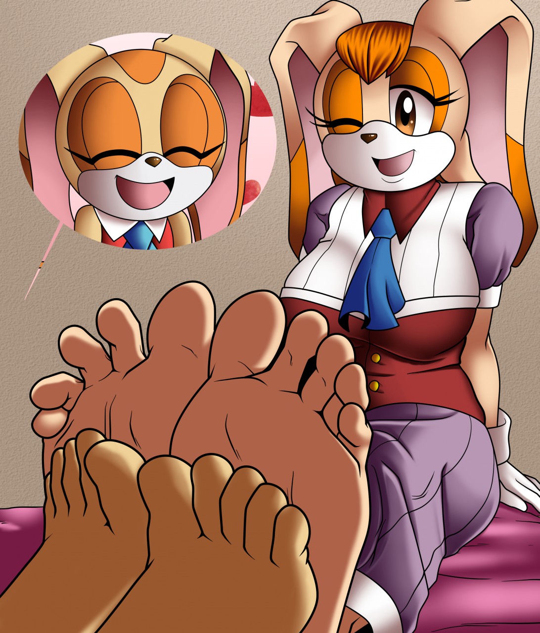 Vanilla the rabbit feet