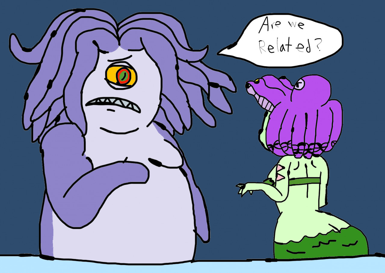 Cala Maria and Tentalus. Related or Family? by CyclopsDemonNewAccount --  Fur Affinity [dot] net