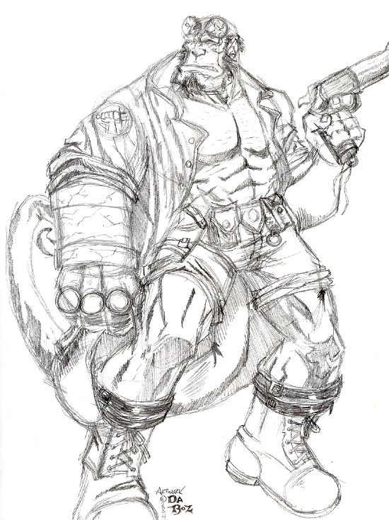 hellboy sketch
