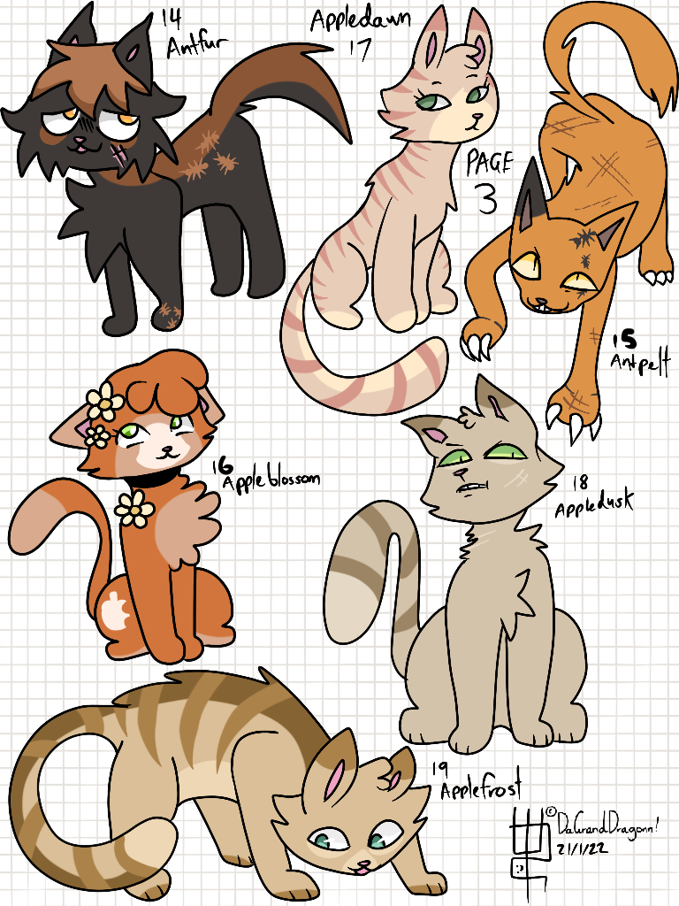 Warrior Cats Designs