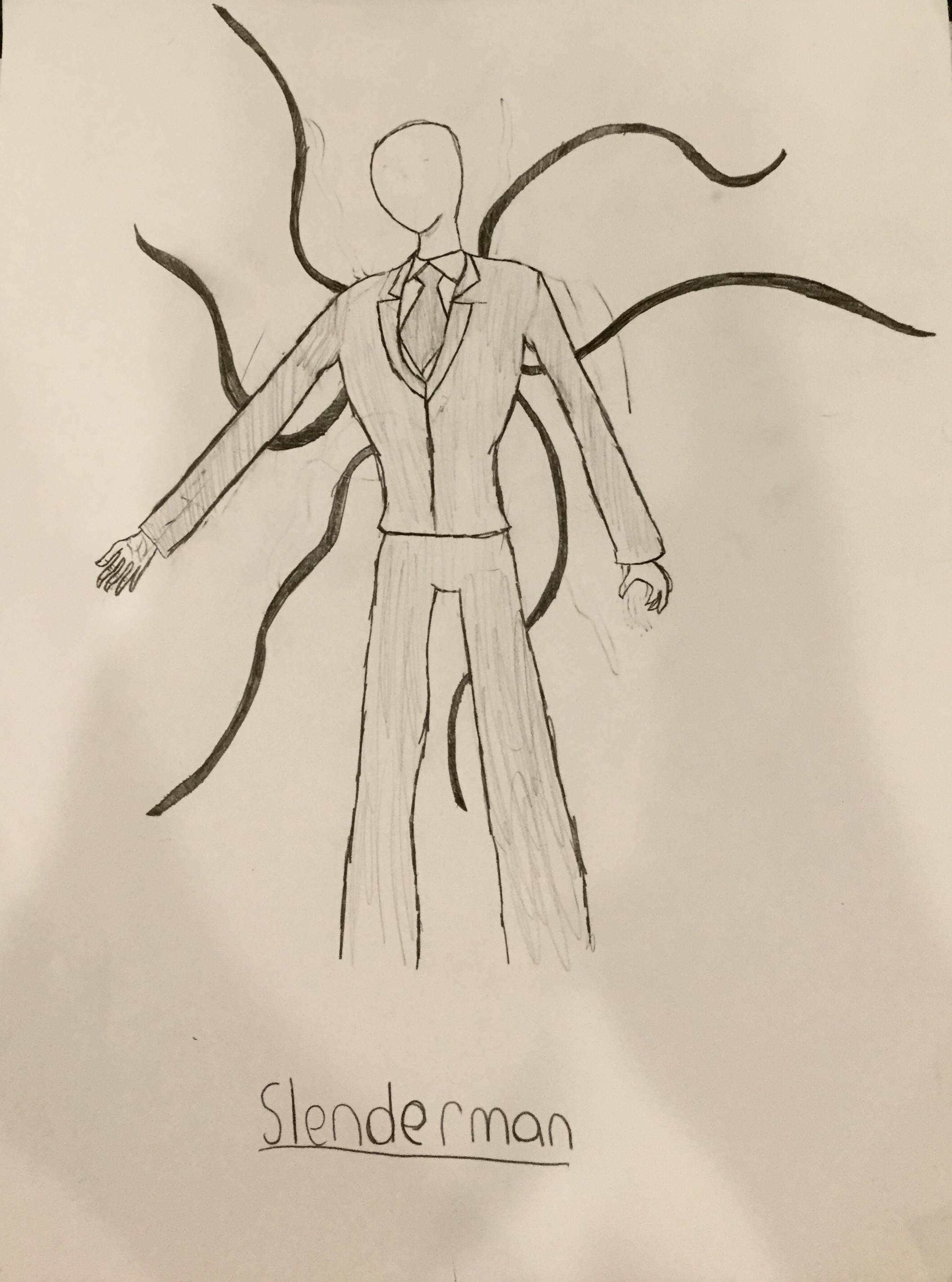 creepypasta slenderman drawing