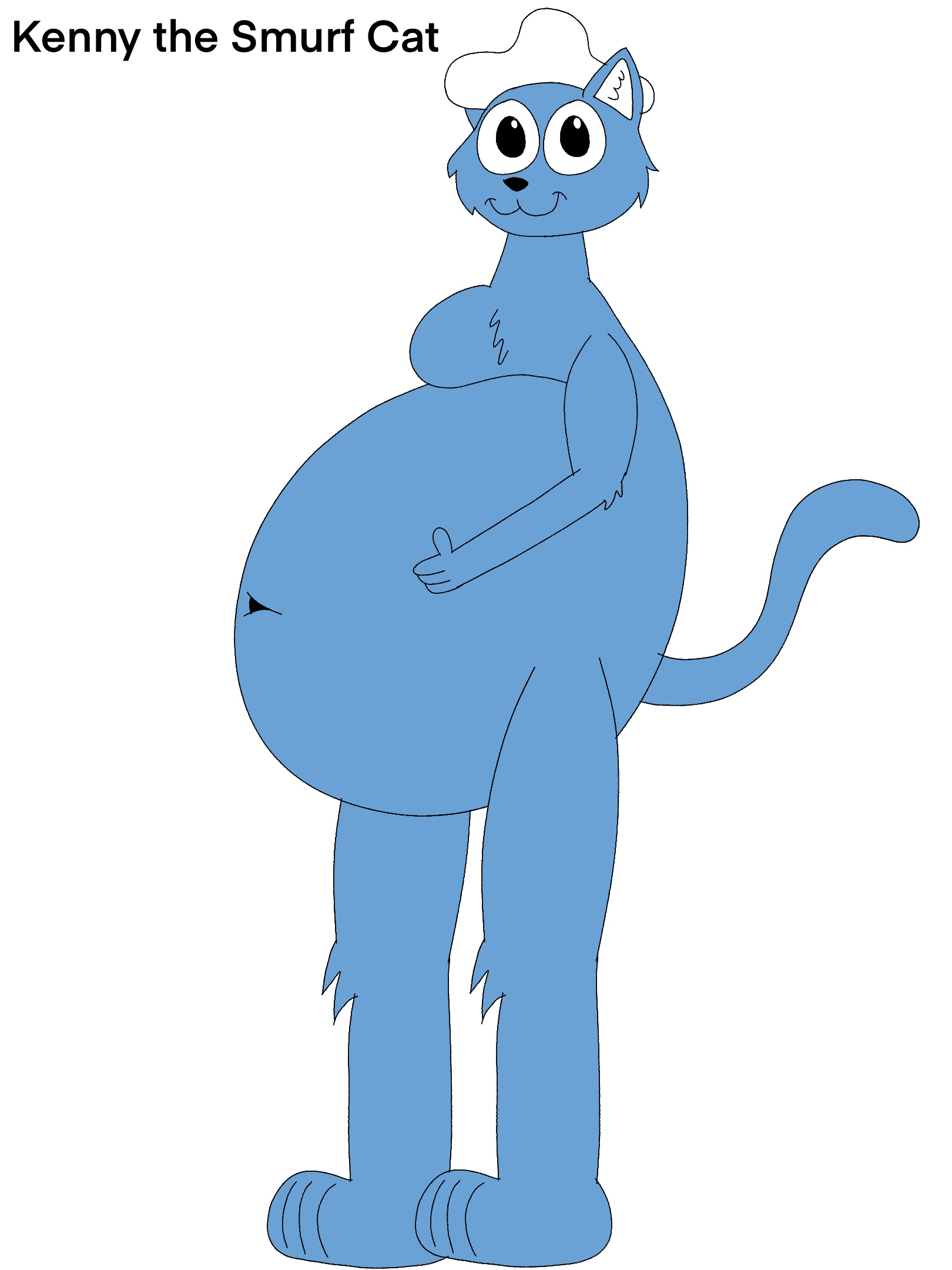 Kenny the Smurf Cat ref by danielthemutantnerd -- Fur Affinity
