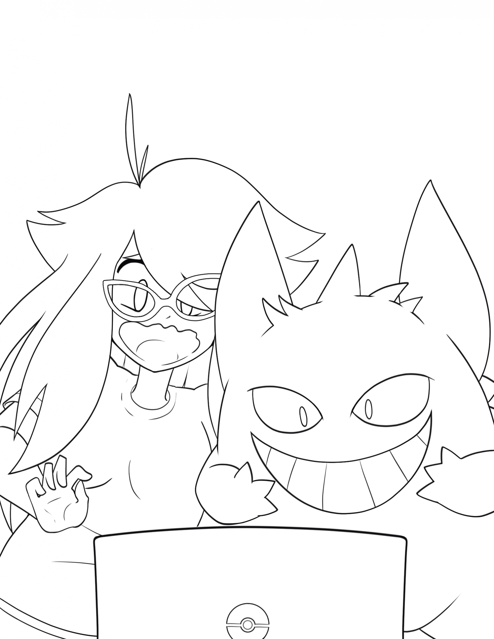 pokeporn DJ and Spites Discover Pokeporn (Lineart) by danimorphs -- Fur Affinity  [dot] net