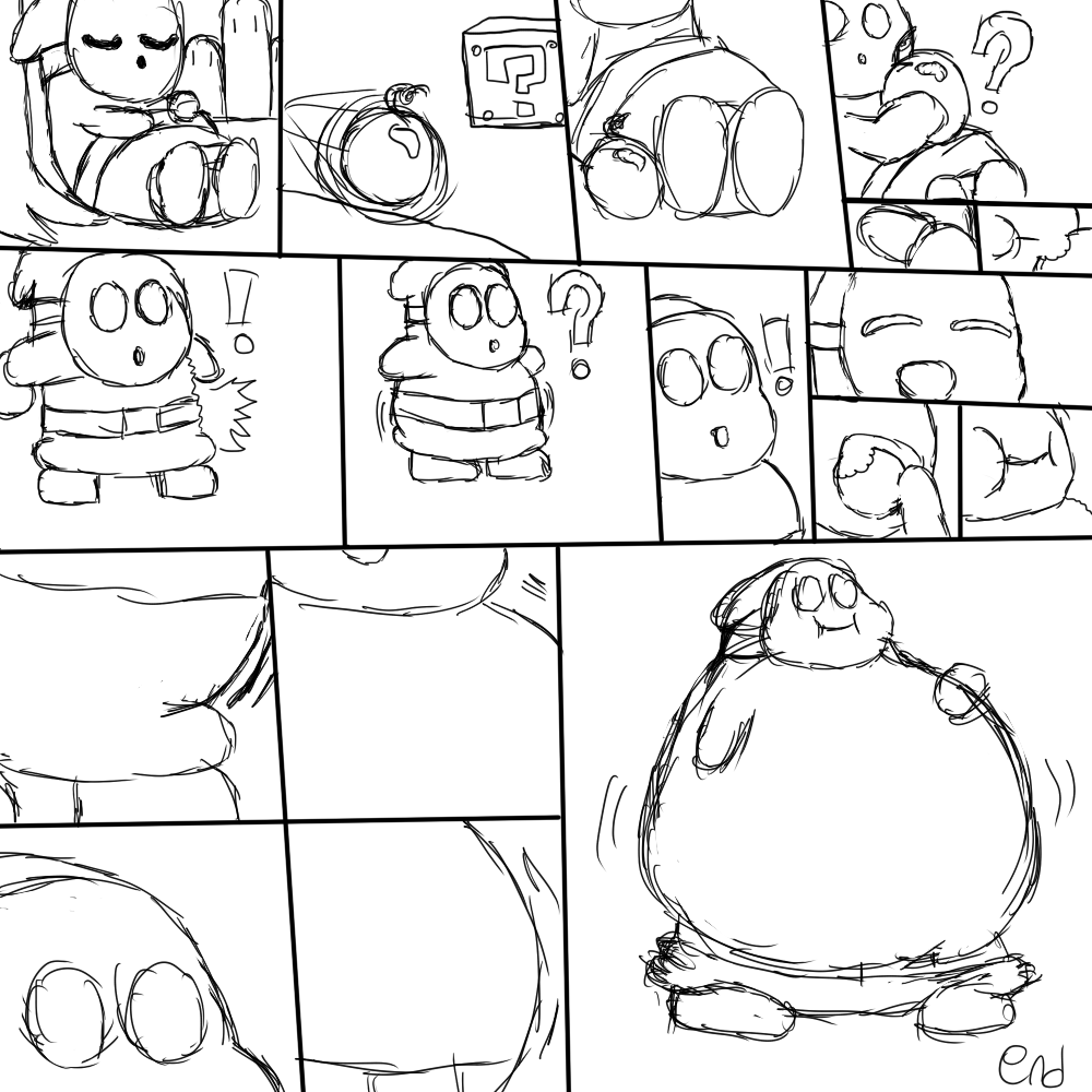 Shy Guy Weight Gain (WIP) by Danny2222 -- Fur Affinity [dot] net