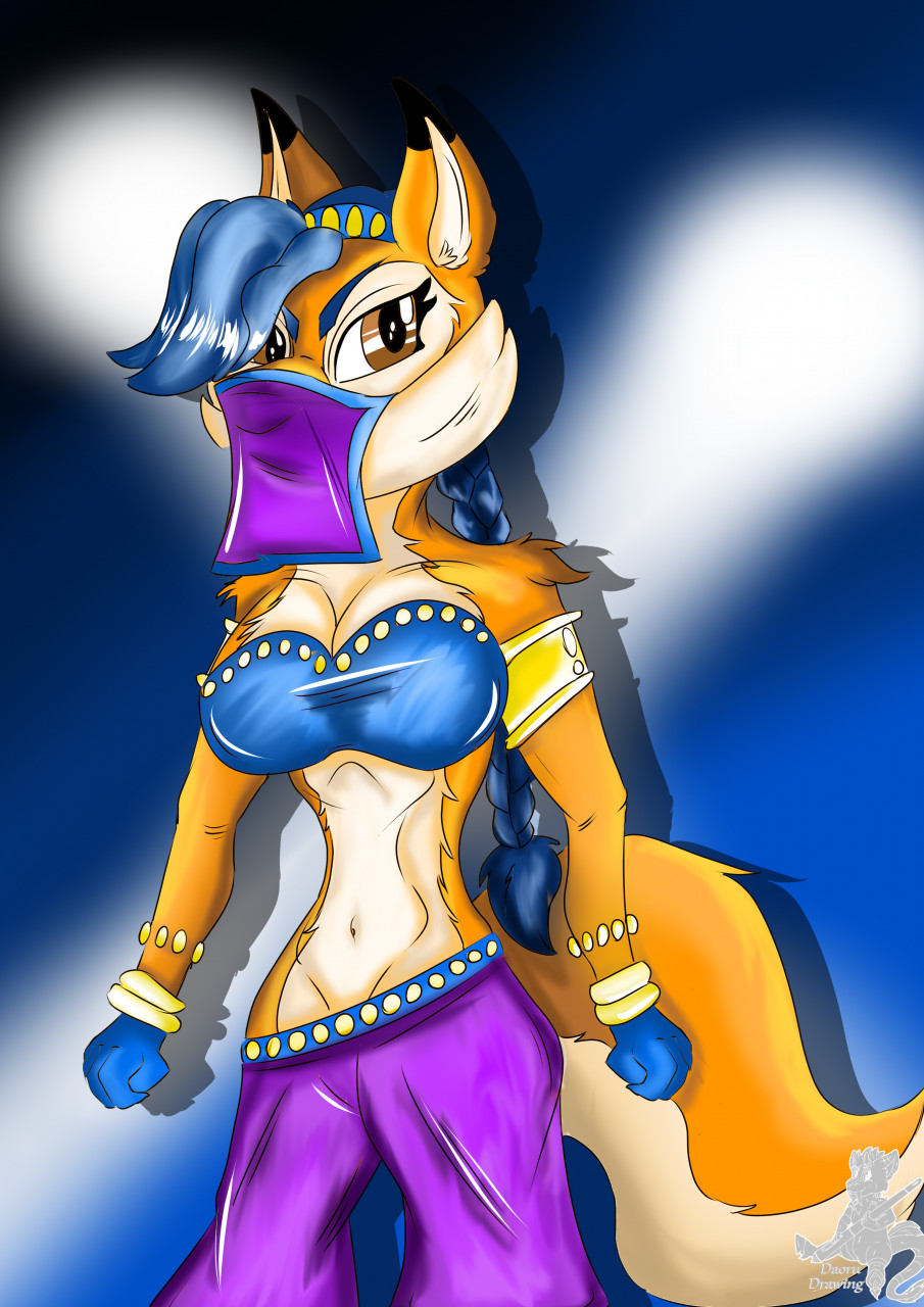 Fanart Carmelita fox (sly cooper) by daoru-yamada -- Fur Affinity [dot] net