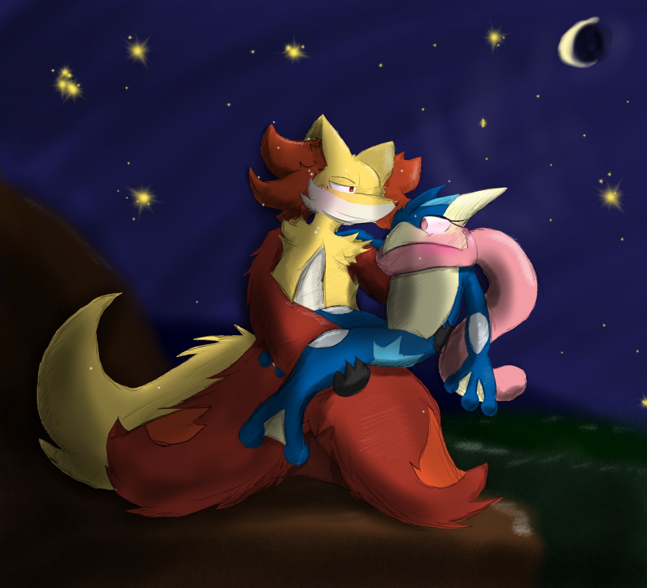 Greninja x delphox