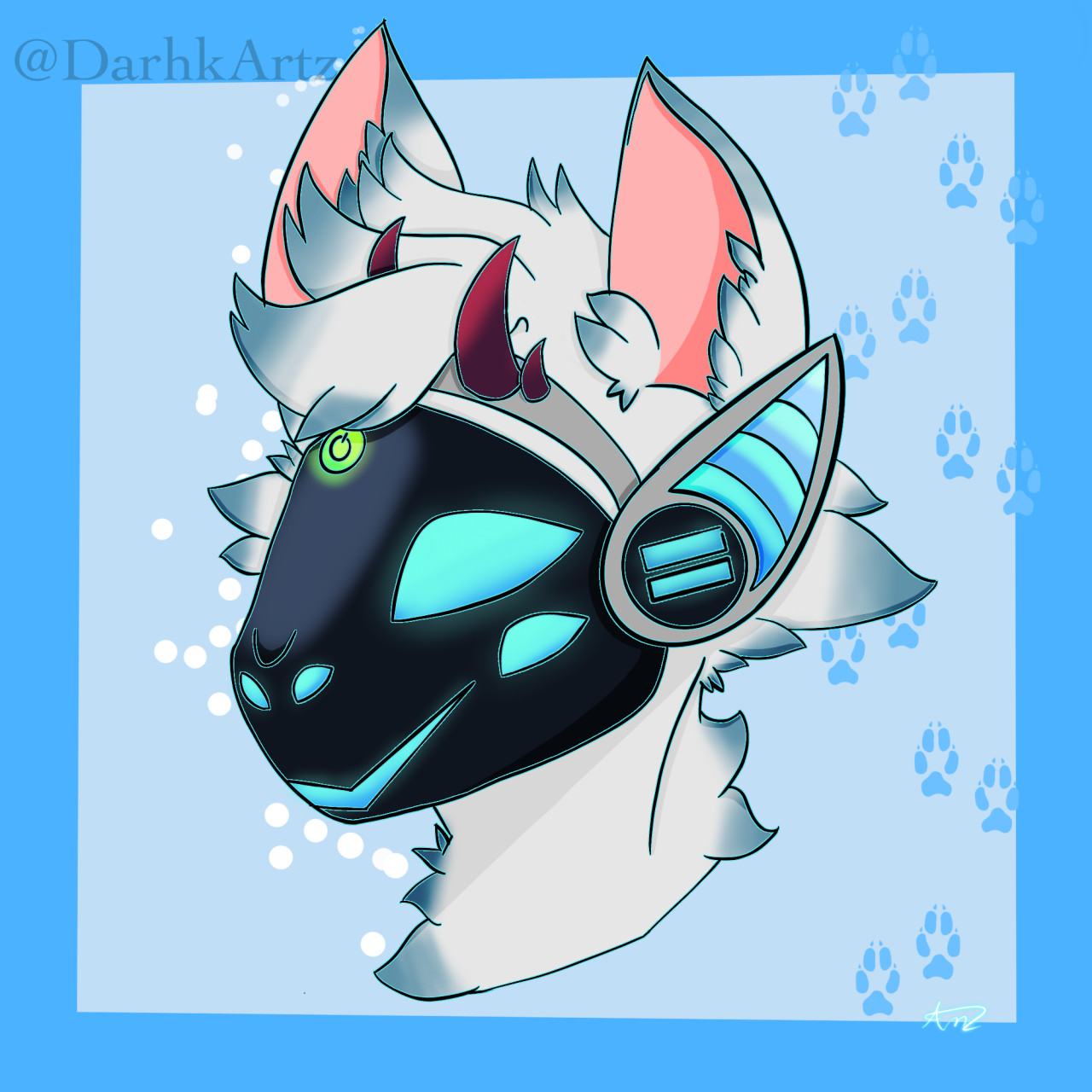 Protogen Head by DarhkArtz -- Fur Affinity [dot] net