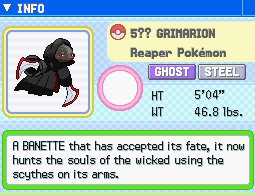 Banette  Pokédex