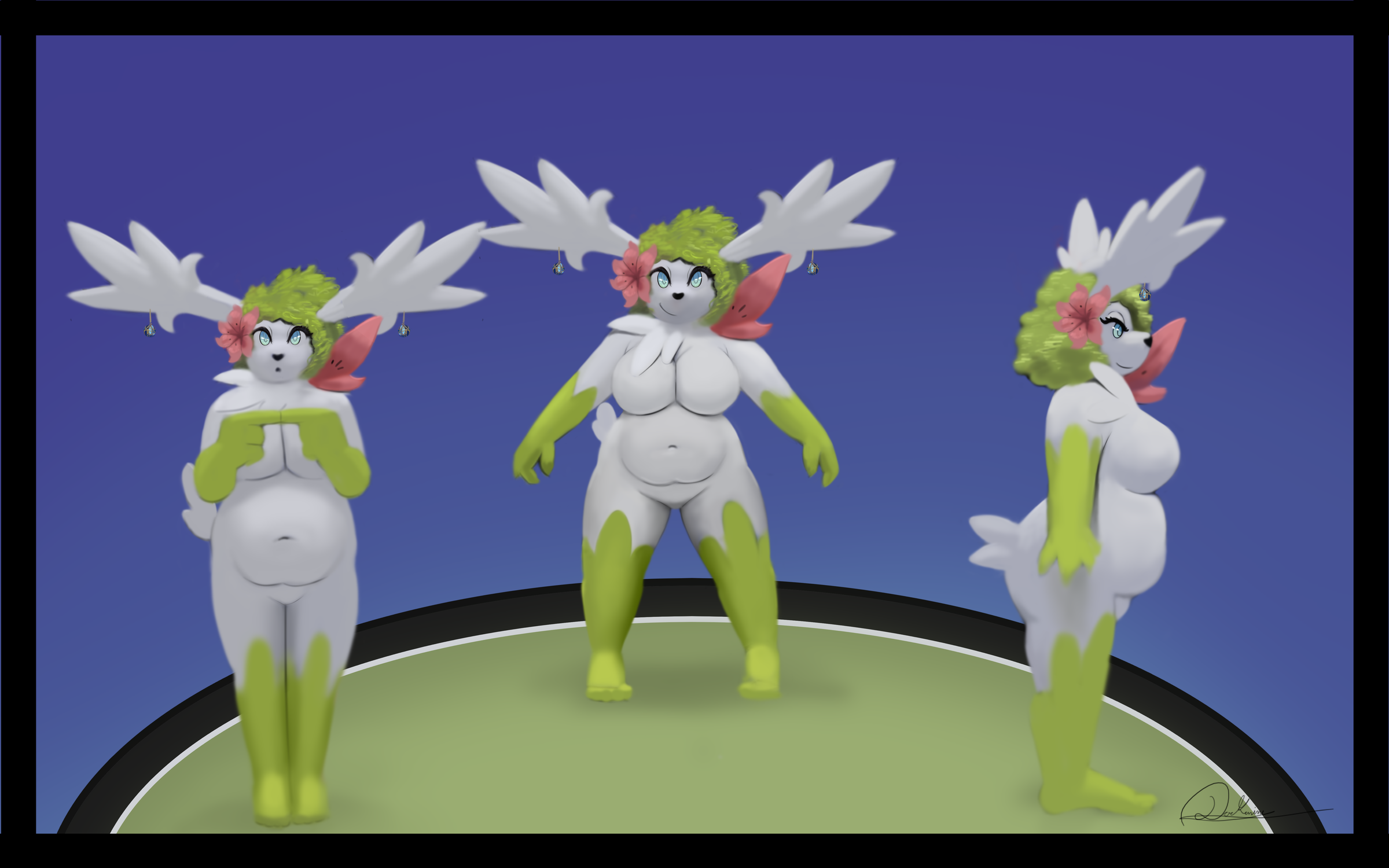 Shaymin nommies by Dreamy_Dee -- Fur Affinity [dot] net