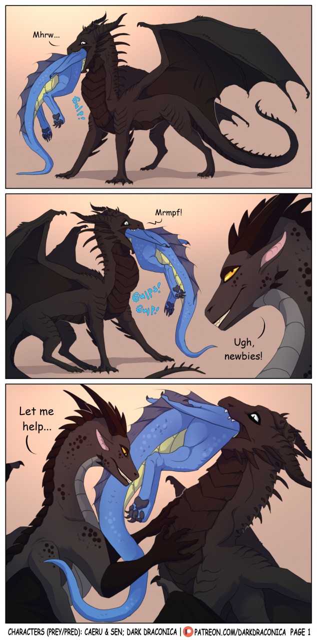 Big Tasty - Vore comic commission [Page 1] by DarkDraconica -- Fur Affinity  [dot] net