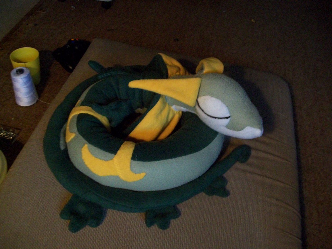 Sleepy Serperior plush by DarkDragonKaida Fur Affinity dot net