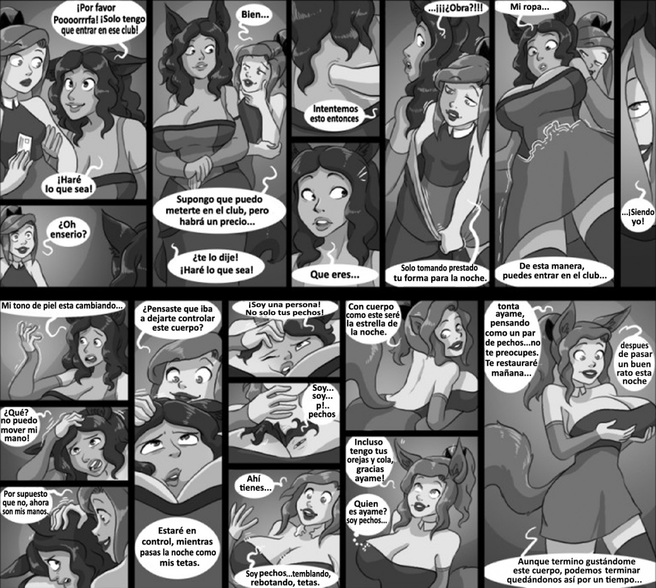 Girls night comic spanish by chesshire88. 