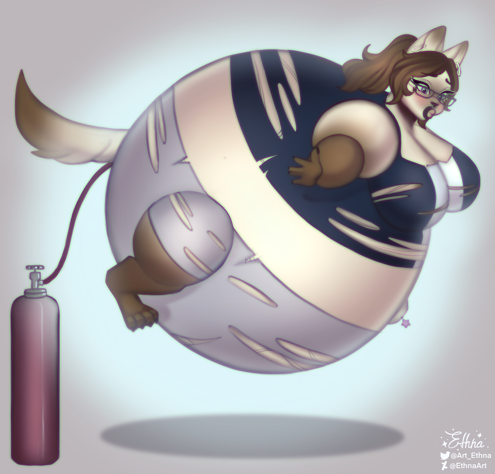 Female furry inflation