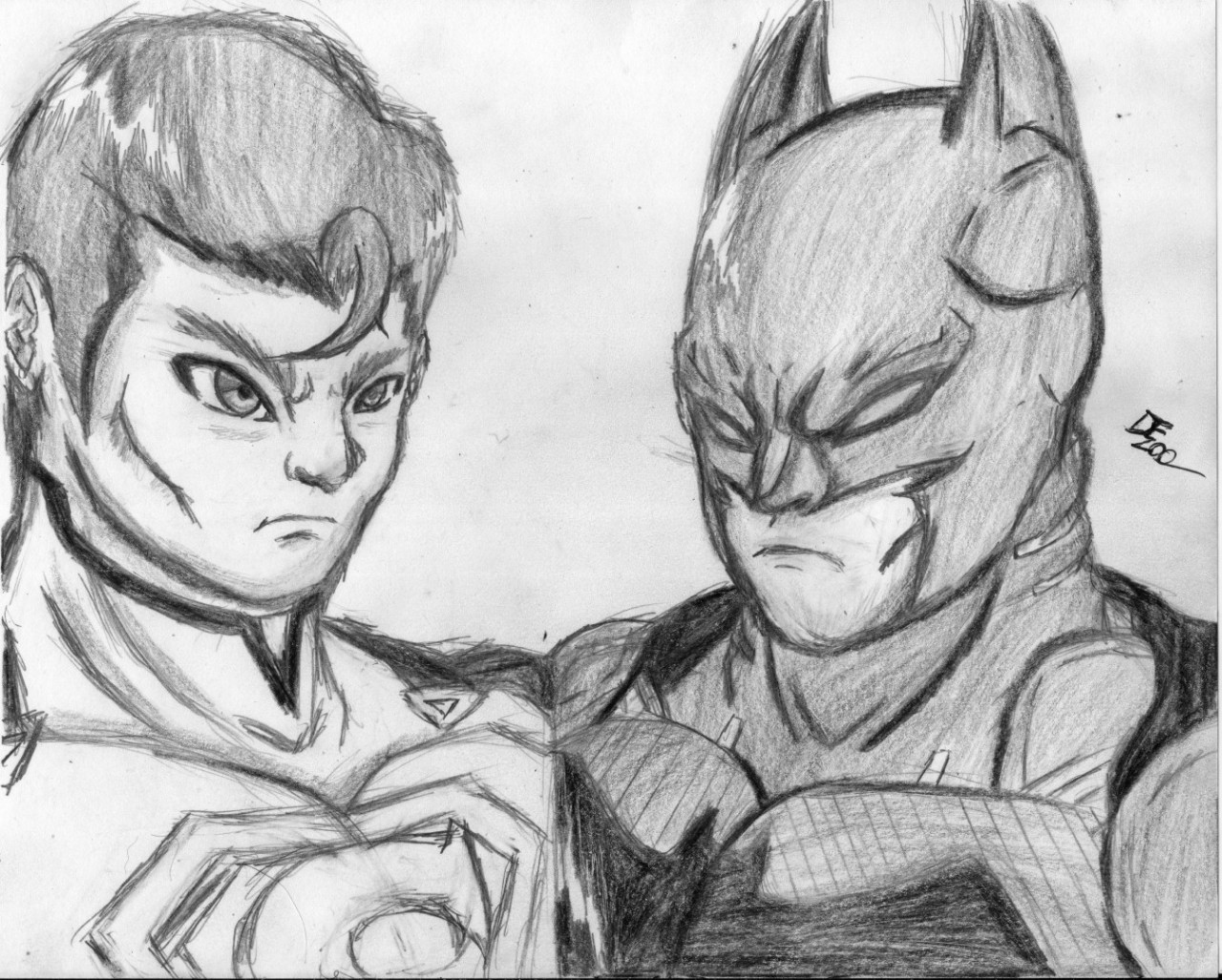Batman V Superman Drawing by LethalChris on DeviantArt