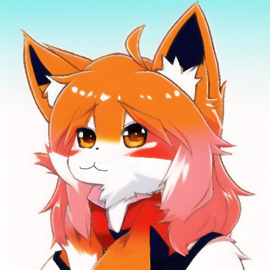 cute anime fox