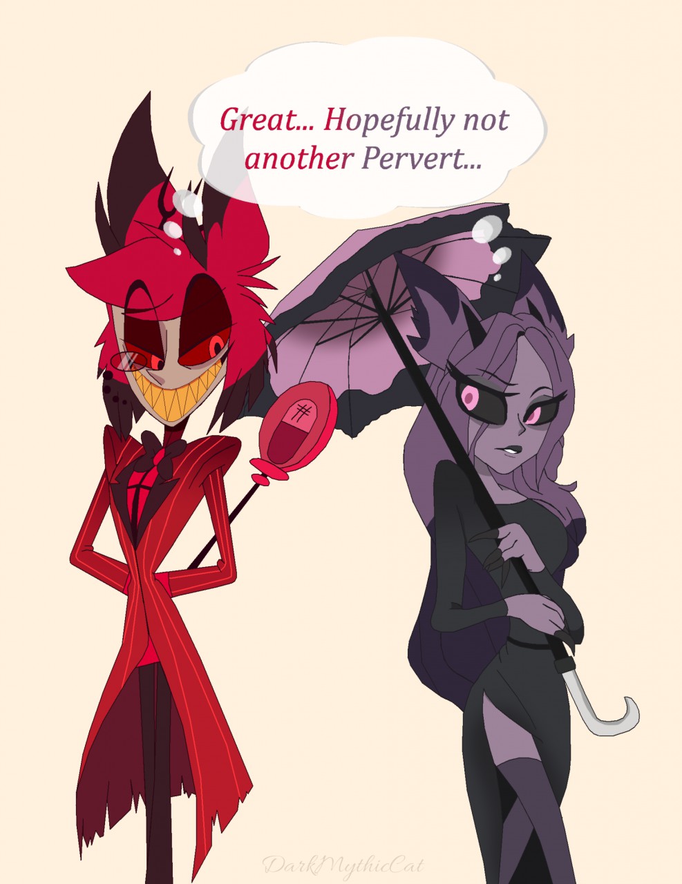 Alastor and Marjorie: First Approach by DarkMythicCat -- Fur Affinity [dot]  net