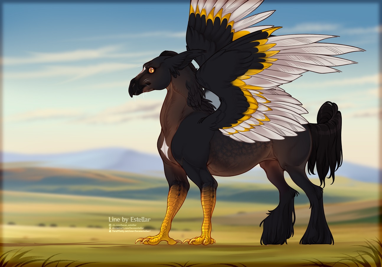 Aquillao the Hippogryph by DarkSearchman -- Fur Affinity [dot] net