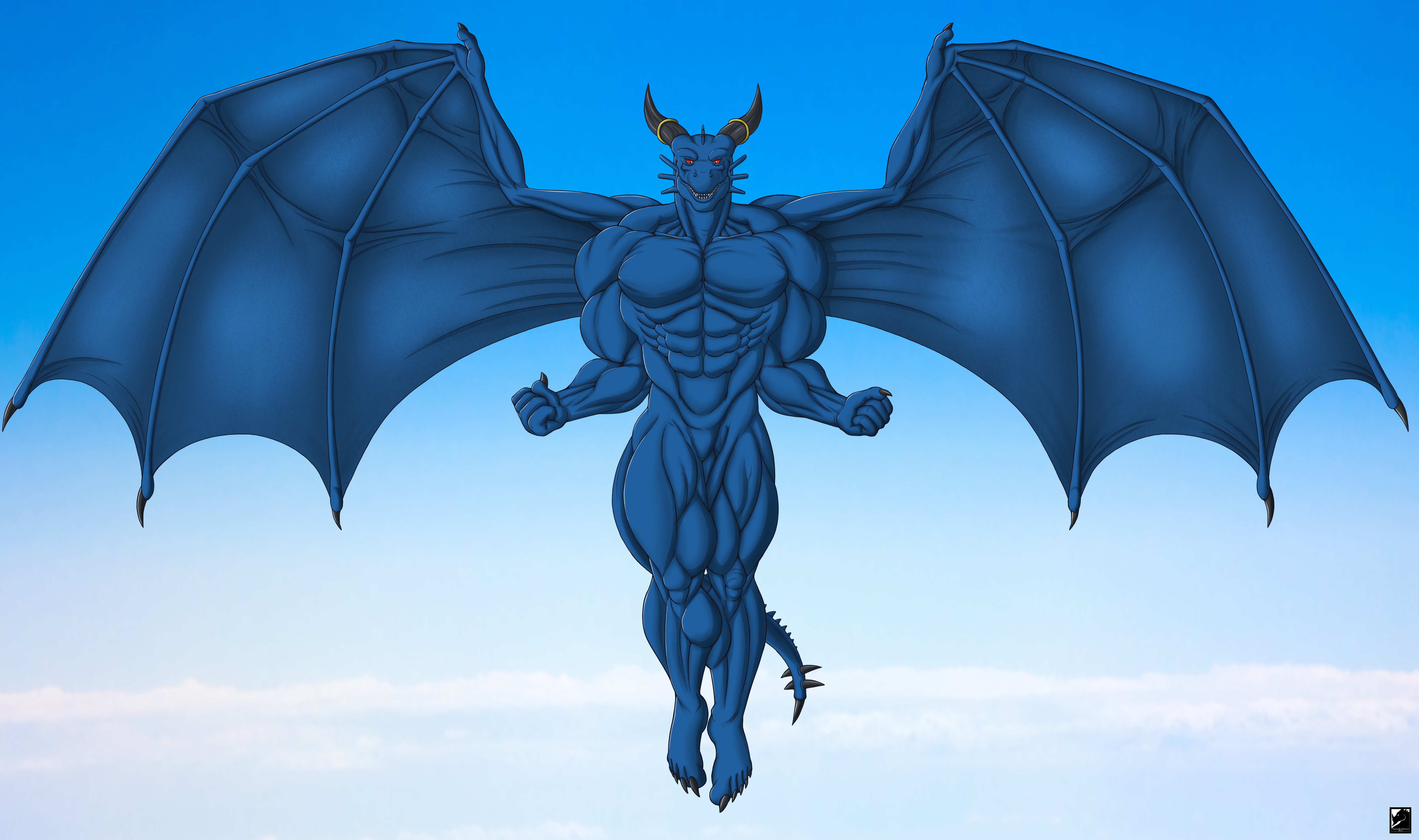The Blue Dragon SFW by darkshiner8 -- Fur Affinity [dot] net