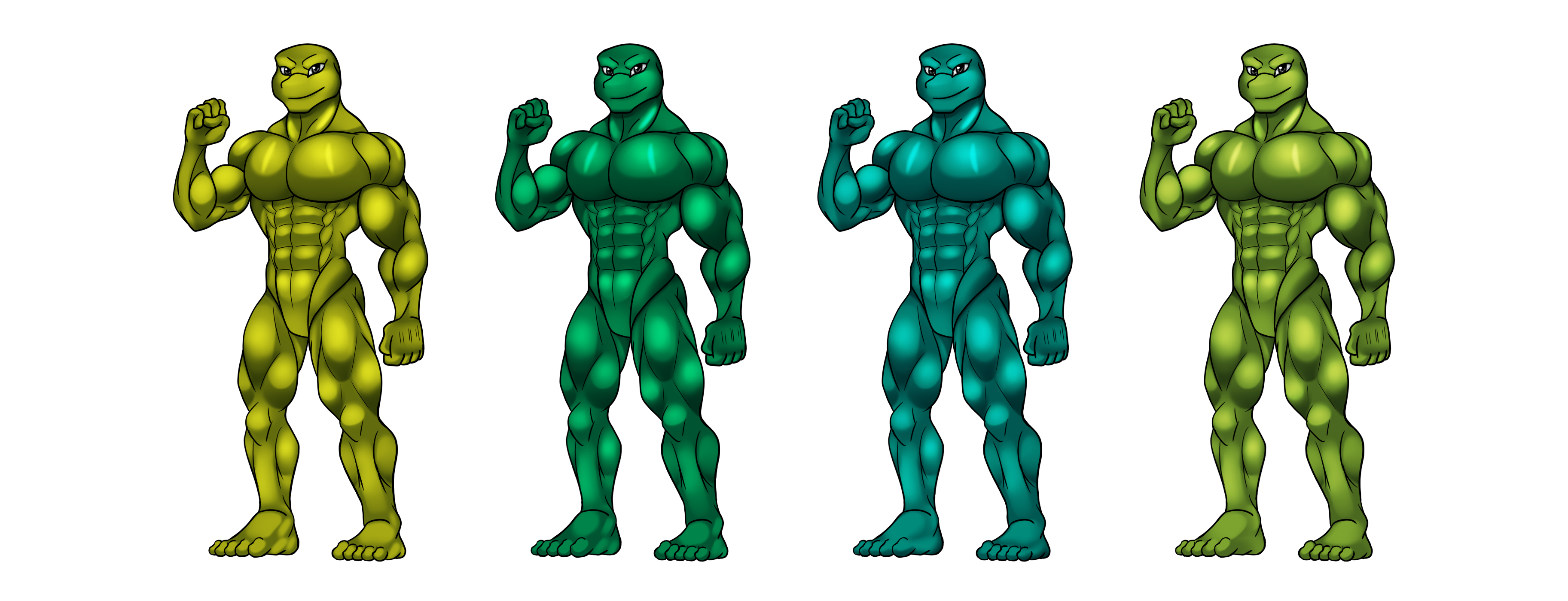 Fully Armed Turtles - Naked (sfw) by darkshiner8 -- Fur Affinity [dot] net